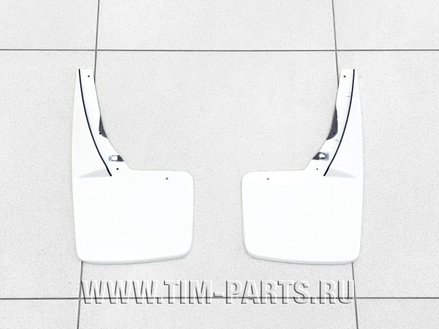 Брызговики передние белые глянец для Cadillac Escalade 2007-2014  