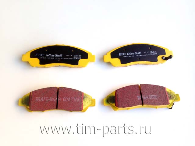 Купить колодки тормозные передние тюнинговые EBC Yellowstuff для Acura ZDX 2010-2014 в Санкт-Петербурге